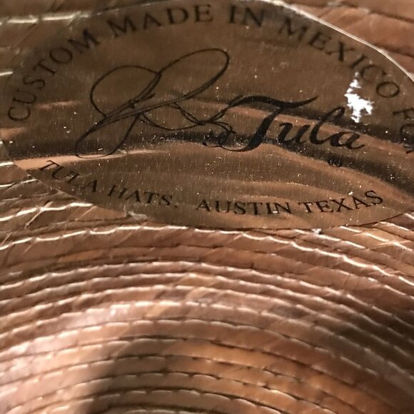 Tula Hat Cowboy Straw Western Brown Wide Brim Chin Cord Adjustable Mens Outdoor - Picture 6 of 8